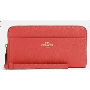 Coach accordion zip wallet
